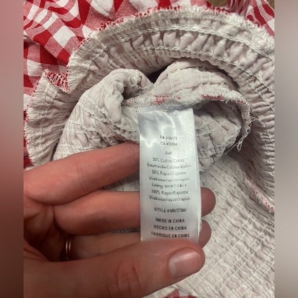 NWT Anthropologie “MABLE” Gingham Print 2 Piece Set Size Large - Picture 8 of 8